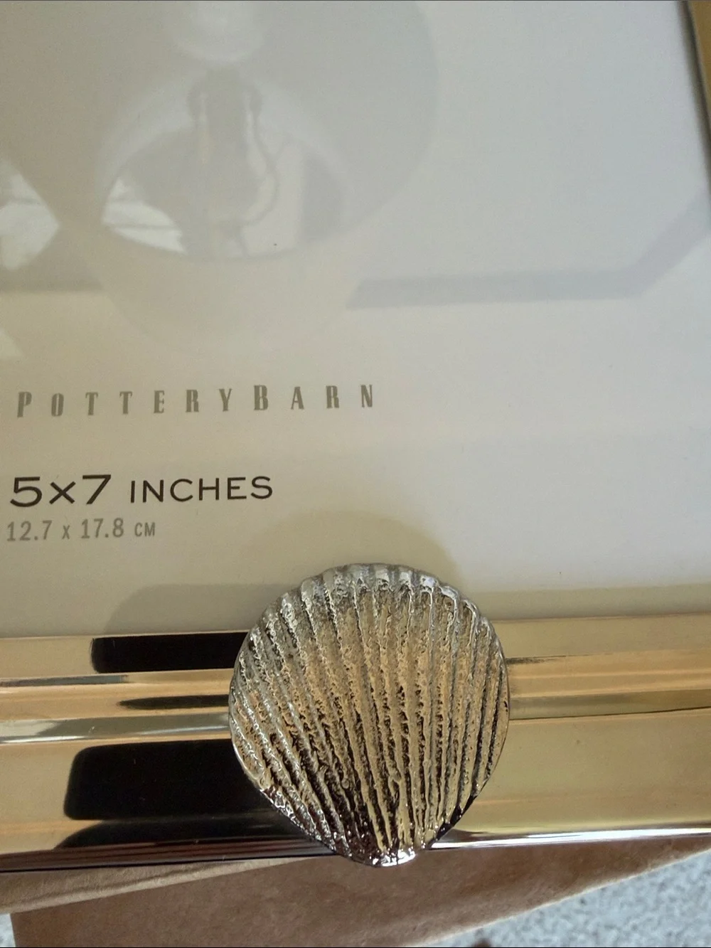 Pottery Barn Silver Shell Accent 5x7 Frame